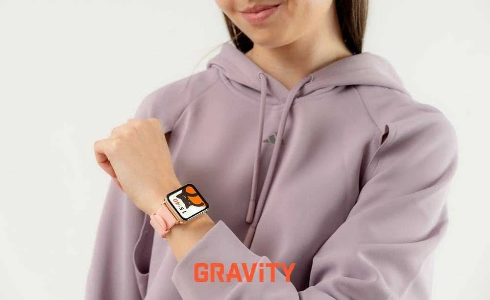 Išmanusis laikrodis UNISEX GRAVITY GT17-1 - AMOLED, DODATKOWY PASEK (sg038a)