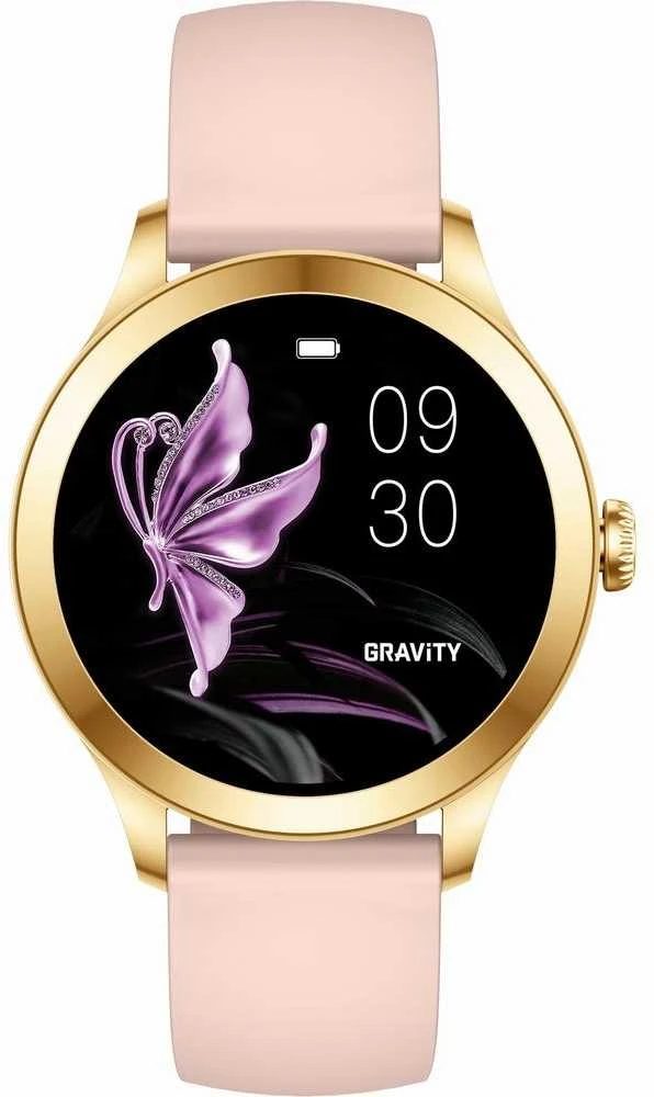 Išmanusis laikrodis DAMSKI GRAVITY GT25-1 PRO - AMOLED, DODATKOWY PASEK (sg039a)
