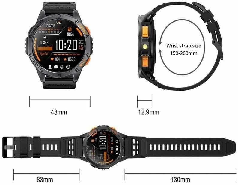 GRAVITY GT24-3 MEN'S Išmanusis laikrodis - TIMER, ADDITIONAL PASSAGE (sg033c)
