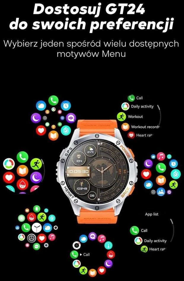 GRAVITY GT24-4 MEN'S Išmanusis laikrodis - TIMER, ADDITIONAL PASSAGE (sg033d)