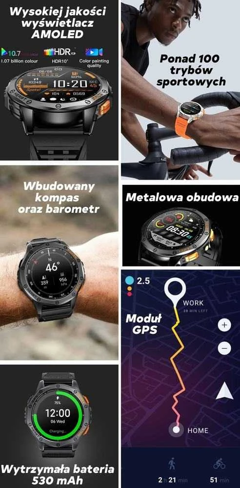 GRAVITY GT24-5 MEN'S Išmanusis laikrodis - TIMER, ADDITIONAL PASSAGE (sg033e)