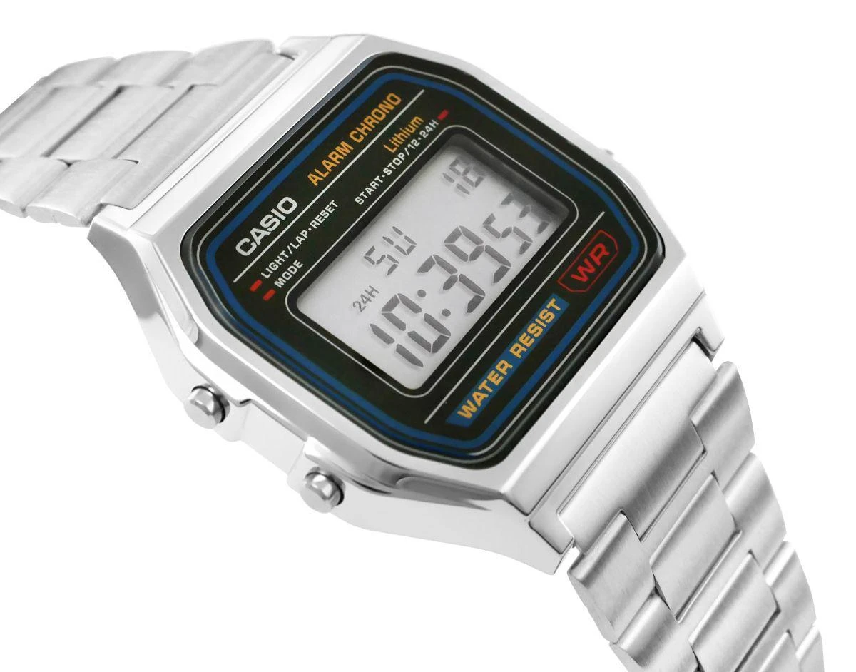 Laikrodis vyrams CASIO A158WA-1A (zd093a) - KLASYKA