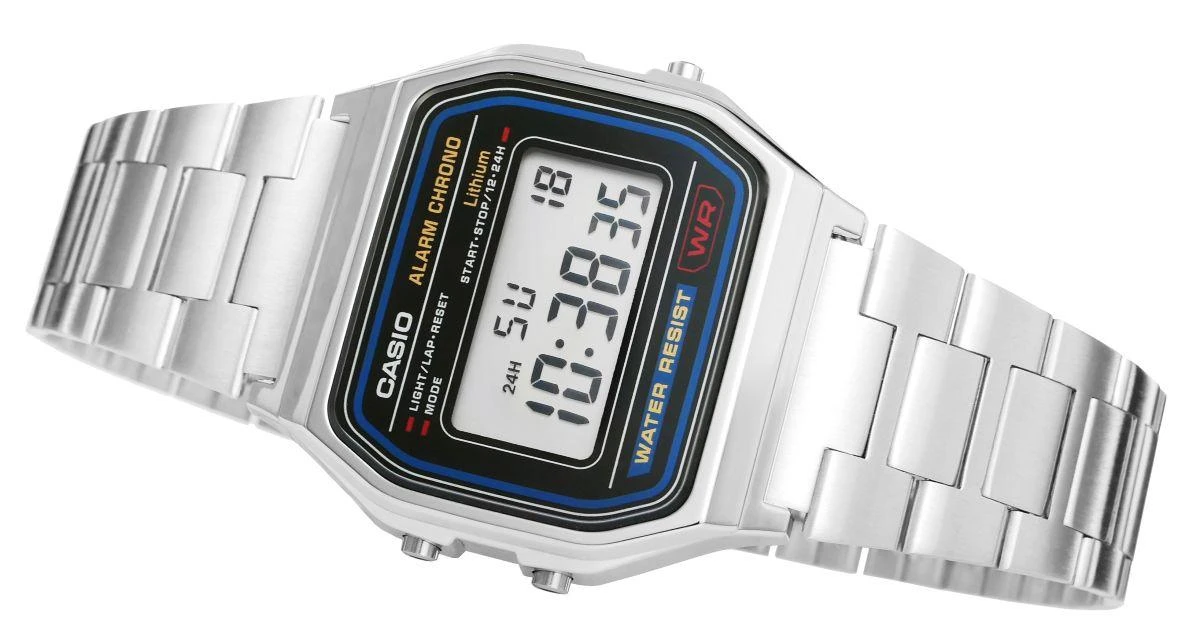 Laikrodis vyrams CASIO A158WA-1A (zd093a) - KLASYKA