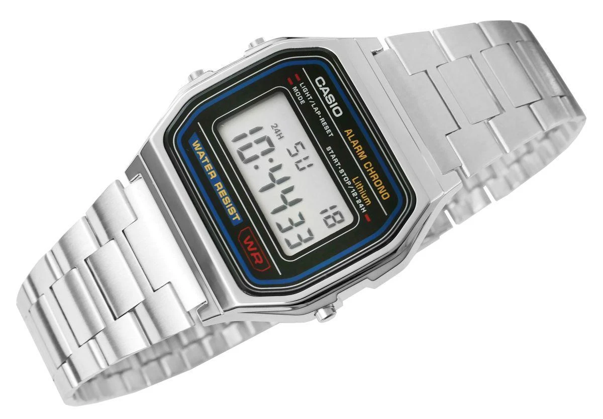 Laikrodis vyrams CASIO A158WA-1A (zd093a) - KLASYKA