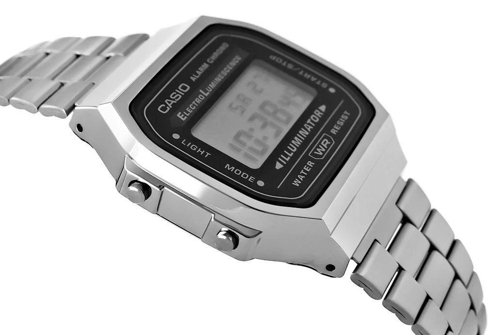 Laikrodis vyrams CASIO A168WGG-1A (zd088e) - KLASYKA + BOX