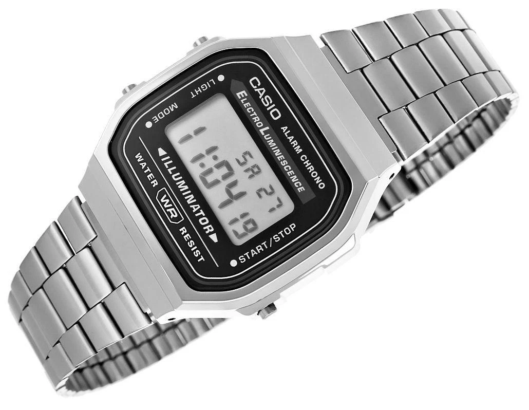 Laikrodis vyrams CASIO A168WGG-1A (zd088e) - KLASYKA + BOX