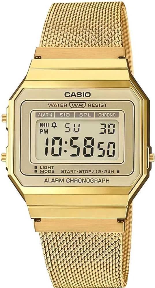 Unisex Casio Retro Vintage laikrodis A700WMG-9A + DĖŽUTĖ