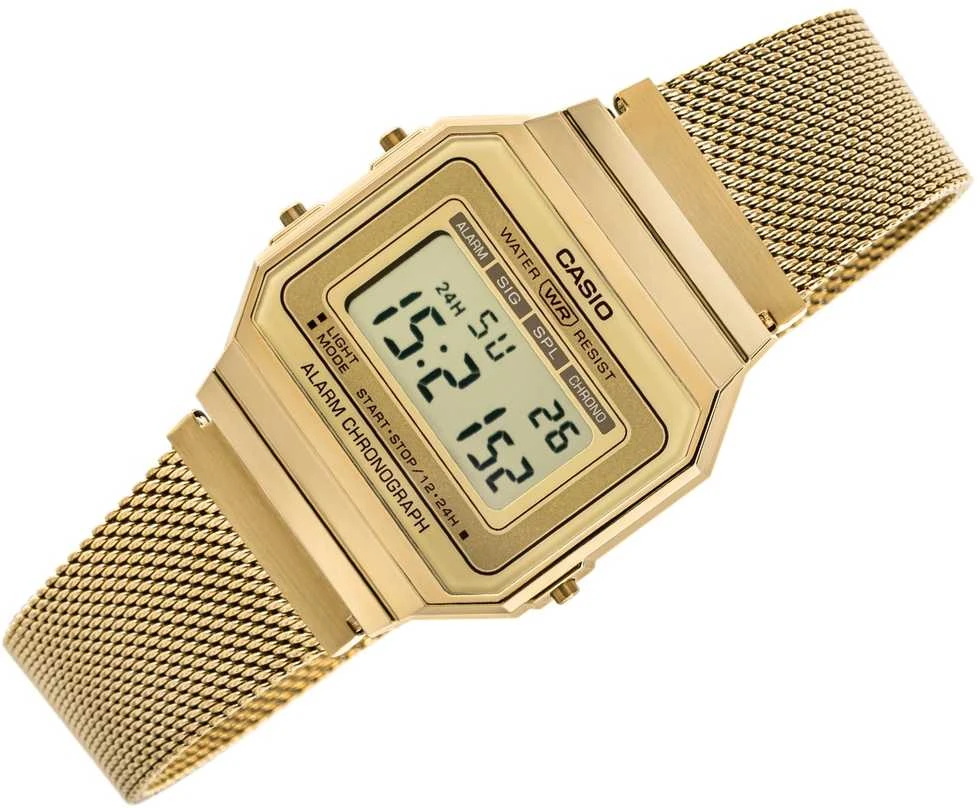 Unisex Casio Retro Vintage laikrodis A700WMG-9A + DĖŽUTĖ
