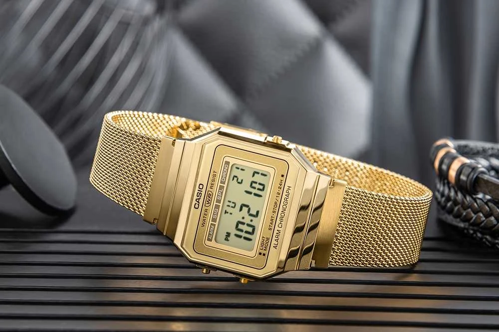 Unisex Casio Retro Vintage laikrodis A700WMG-9A + DĖŽUTĖ
