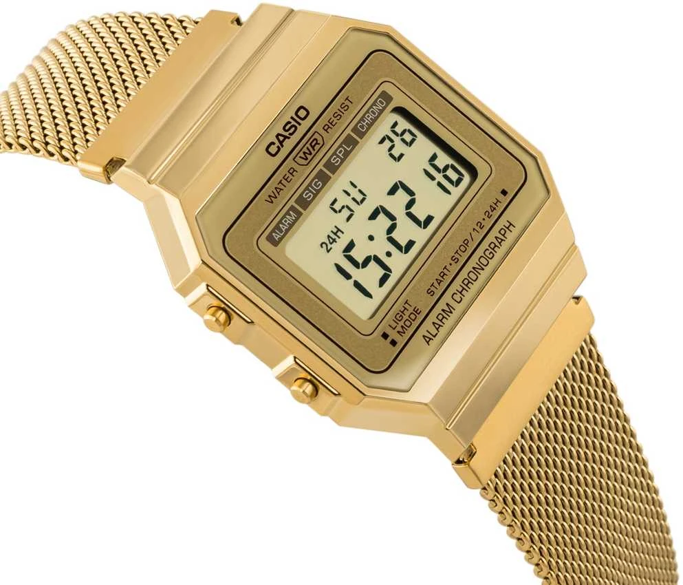 Unisex Casio Retro Vintage laikrodis A700WMG-9A + DĖŽUTĖ
