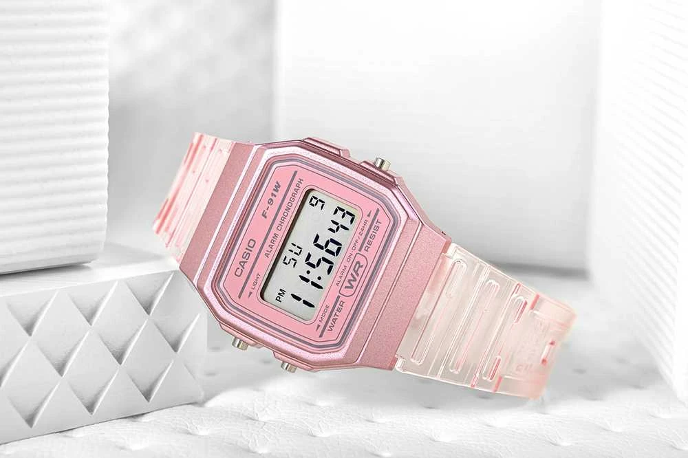 Laikrodis moterims Casio Retro Vintage F-91WS-4 (zd648a) + BOX