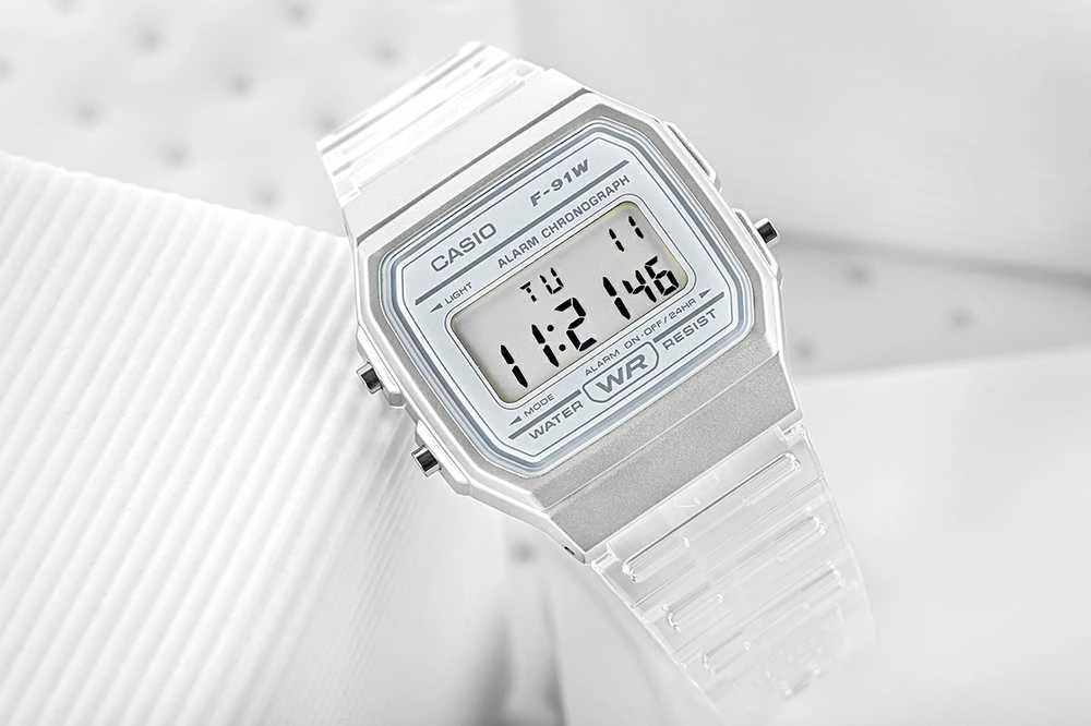 Laikrodis moterims Casio Retro Vintage F-91WS-7 (zd648c) + BOX