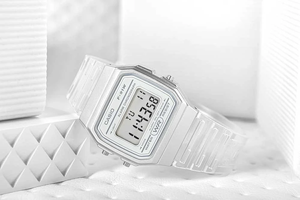 Laikrodis moterims Casio Retro Vintage F-91WS-7 (zd648c) + BOX