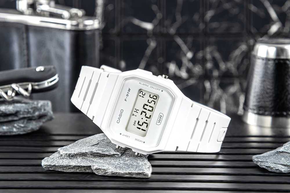 CASIO VYRIŠKAS LAIKRODIS F-91WB-7A + DĖŽUTĖ