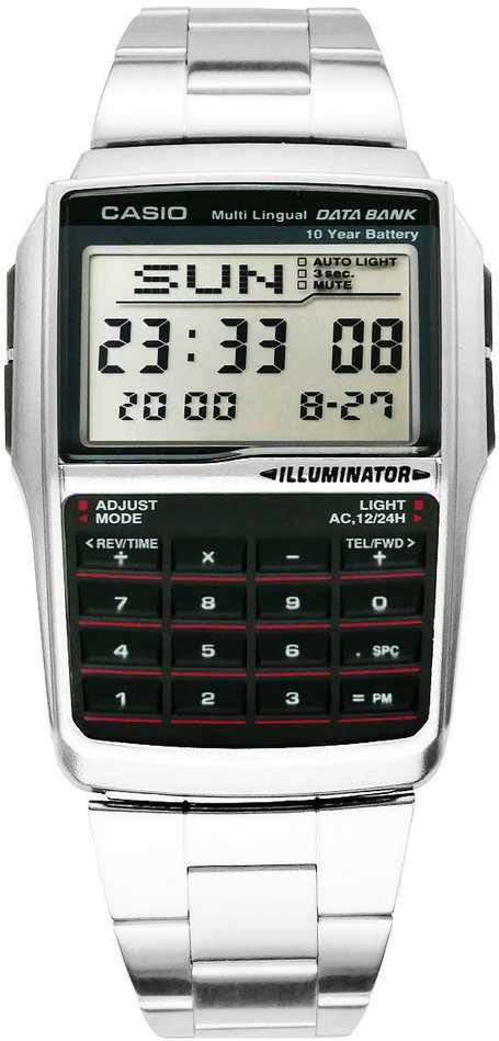 Laikrodis CASIO VINTAGE DATABANK MALE WATCH DBC-32D-1ADF (zd162b) + BOX