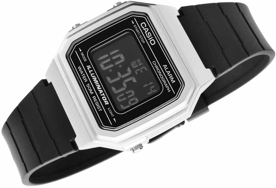 UNISEX CASIO W-217HM-7B LAIKRODIS + DĖŽĖ