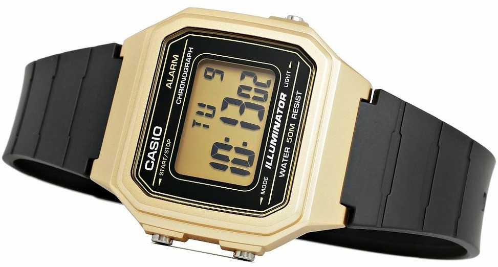 UNISEX CASIO W-217HM-9A LAIKRODIS + DĖŽĖ