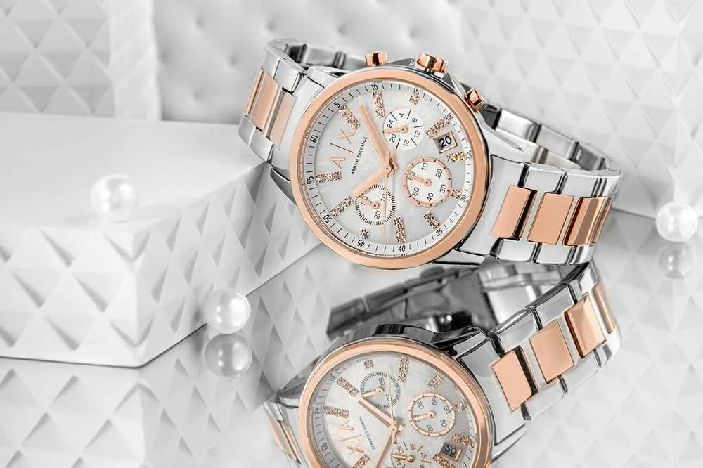 Laikrodis Damski ARMANI EXCHANGE Banks Chronograph AX4331 + BOX