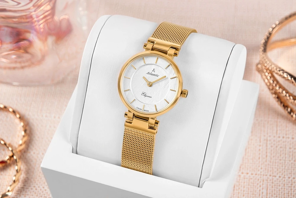 Laikrodis Damski Atlantic Elegance 29035.45.21 + BOX