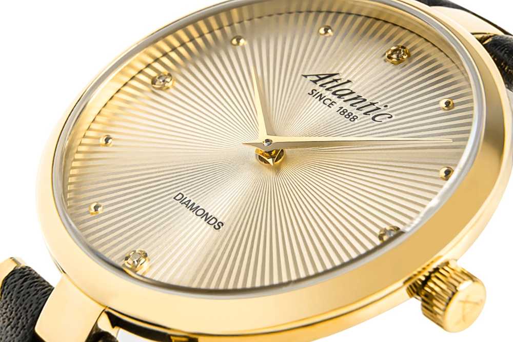 Moteriškas laikrodis Atlantic Royal Diamonds 29044.45.37 + dėžutė