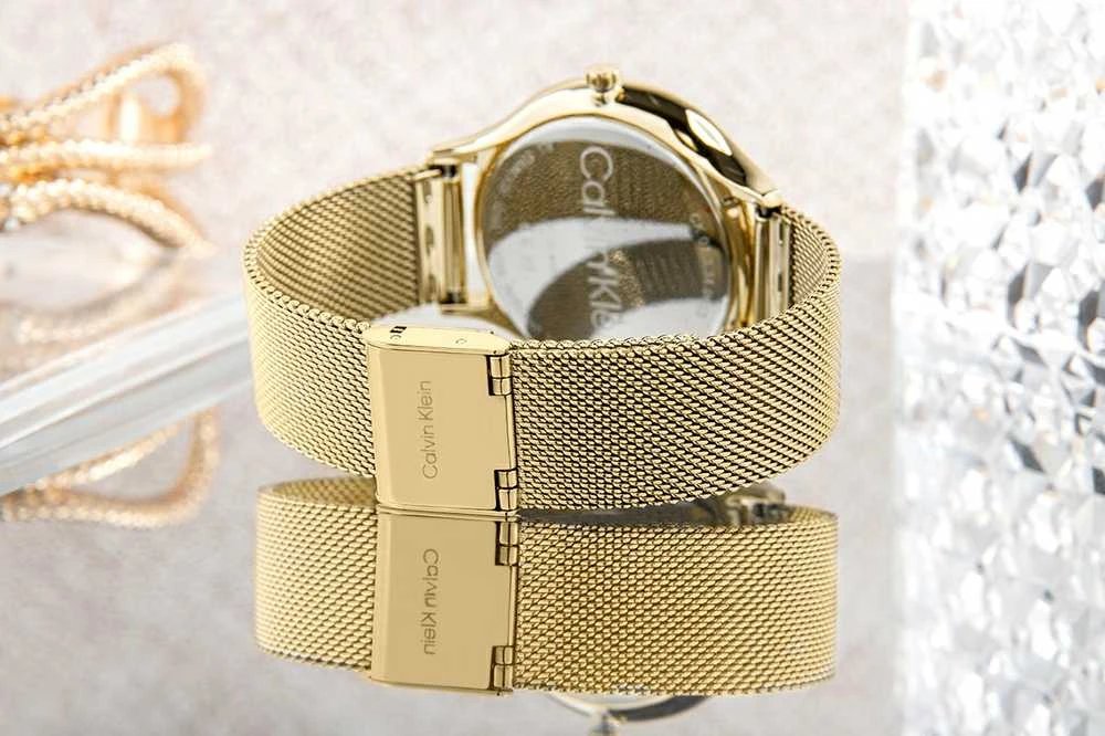 CALVIN KLEIN Nesenstantis tinklinis laikrodis moterims 25200003 + Dėžutė