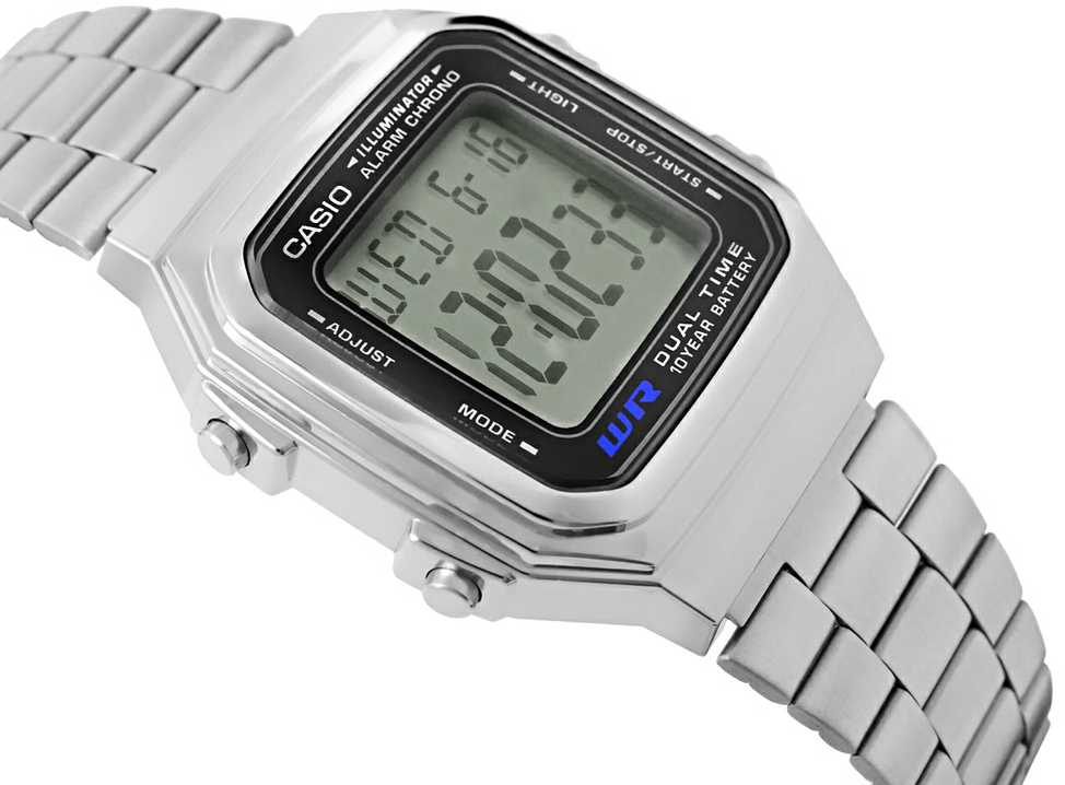 Laikrodis vyrams CASIO A178WA-1A (zd082a) - KLASYKA