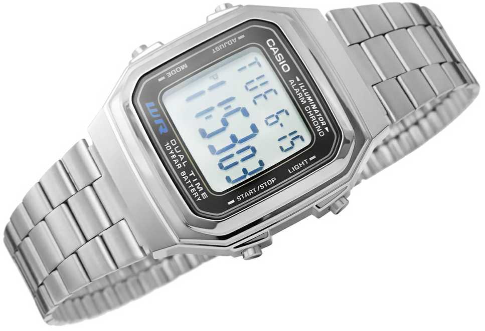 Laikrodis vyrams CASIO A178WA-1A (zd082a) - KLASYKA