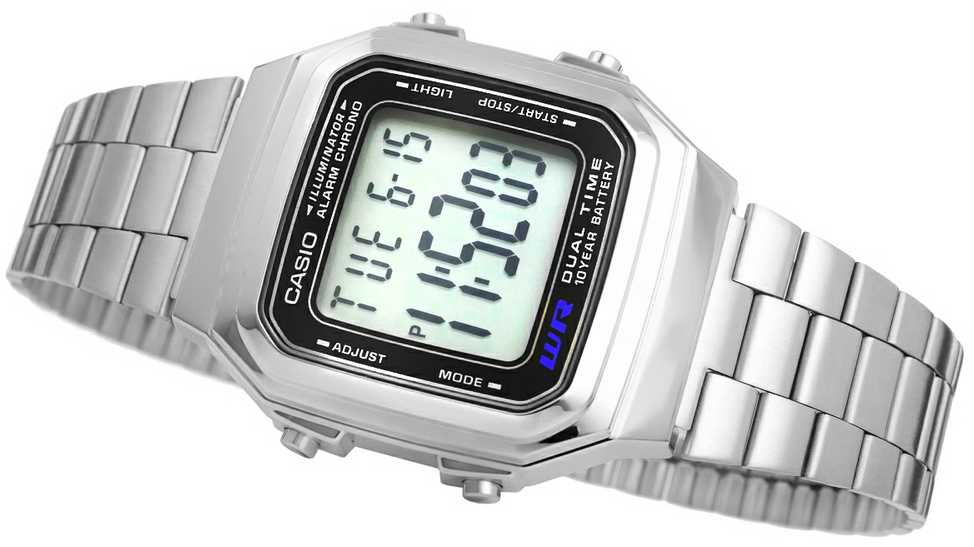 Laikrodis vyrams CASIO A178WA-1A (zd082a) - KLASYKA