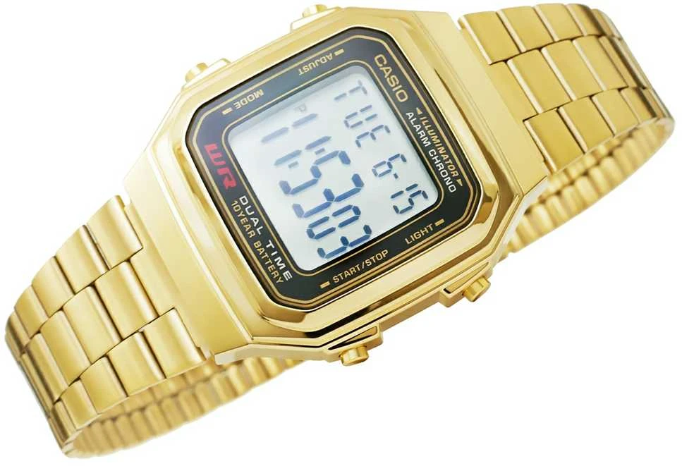 Vyriškas laikrodis CASIO A178WGA-1ADF (zd082b) + BOX