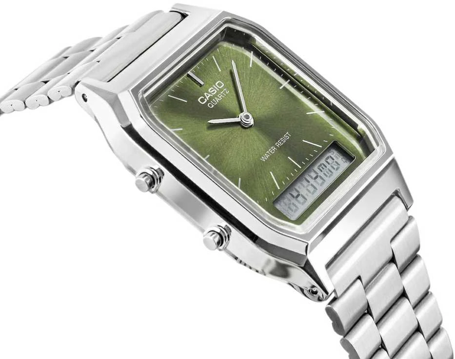 CASIO VINTAGE UNISEX LAIKRODIS AQ-230A-3AMQYDF + DĖŽUTĖ