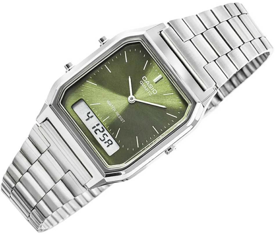 CASIO VINTAGE UNISEX LAIKRODIS AQ-230A-3AMQYDF + DĖŽUTĖ