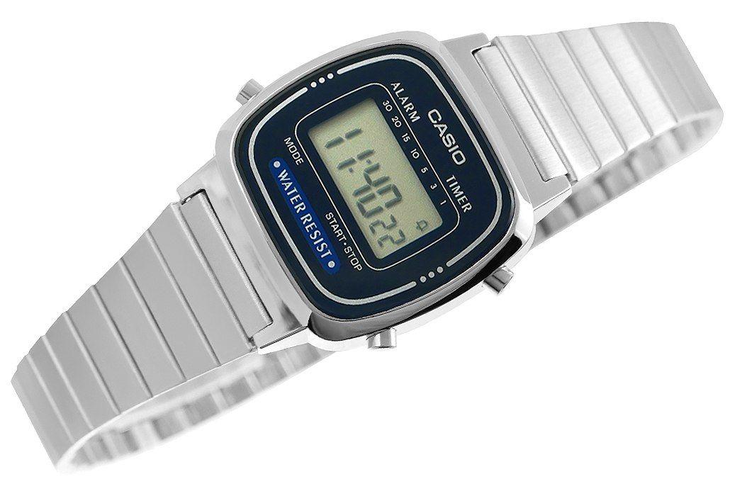 Laikrodis Casio Collection Vintage CASIO VINTAGE ICONIC MINI STEEL - Mėlynas LA-670WA-2DF