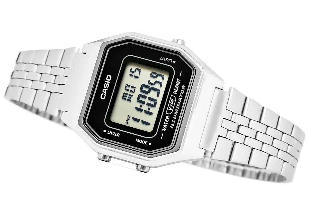 CASIO VINTAGE LA680WA-1 MOTERINIS LAIKRODIS (zd631a) + DĖŽUTĖ