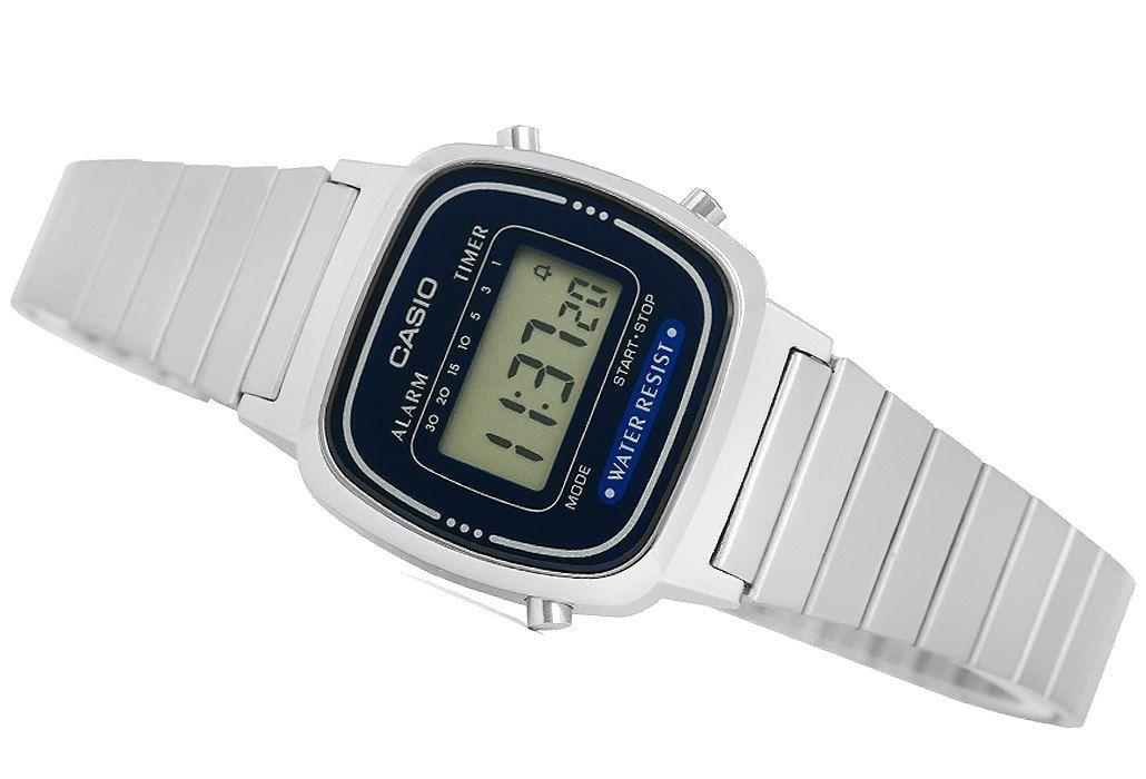 Laikrodis Casio Collection Vintage CASIO VINTAGE ICONIC MINI STEEL - Mėlynas LA-670WA-2DF
