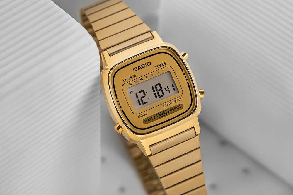 Moteriškas laikrodis CASIO LA-670WG-9 (zd597d) + BOX