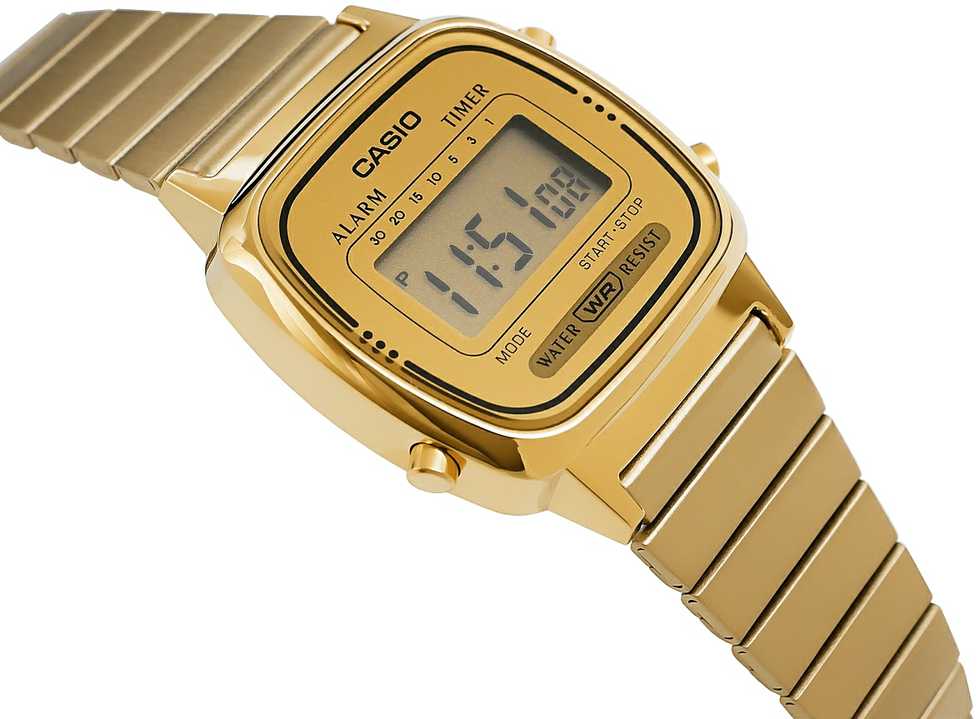 Moteriškas laikrodis CASIO LA-670WG-9 (zd597d) + BOX