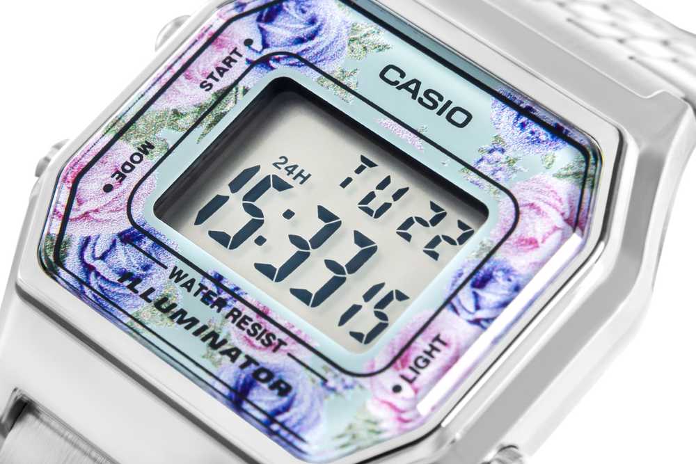 CASIO LA680WA-2C MOTERIS LAIKRODIS (zd631i) + DĖŽĖ
