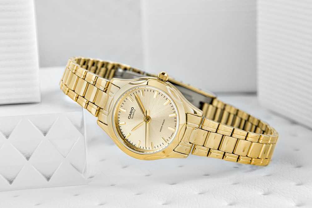 CASIO LTP-1275G-9A moteriškas laikrodis (zd580c) + dėžutė