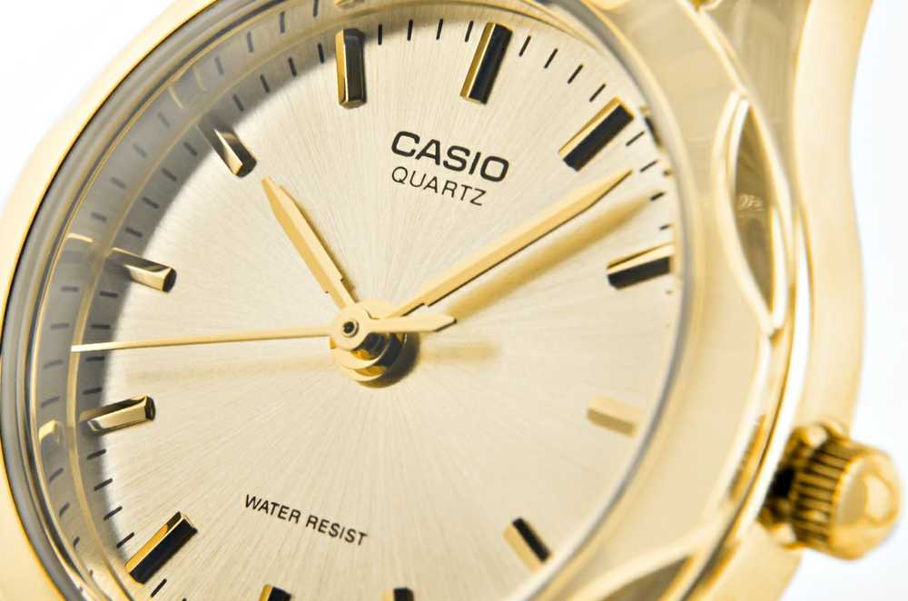 CASIO LTP-1275G-9A moteriškas laikrodis (zd580c) + dėžutė