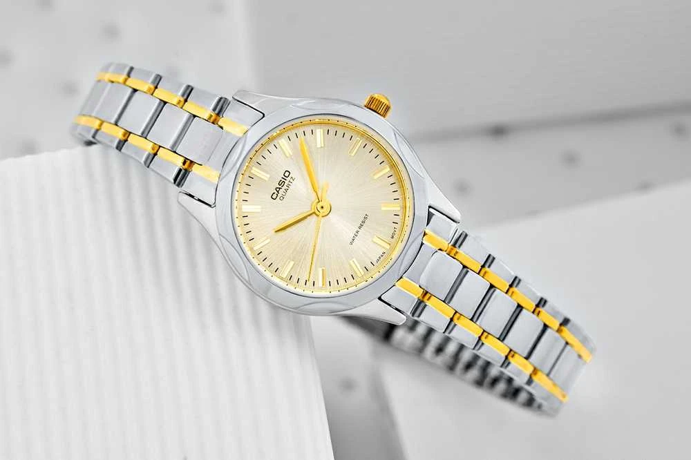 CASIO LTP-1275SG-9A moteriškas laikrodis (zd580b) + dėžutė