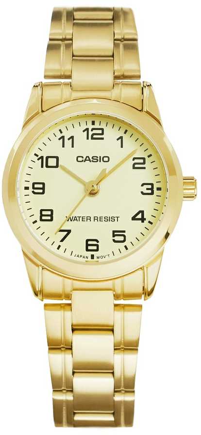 Laikrodis moterims CASIO LTP-V001G-9BUDF (zd589c) + dėžutė