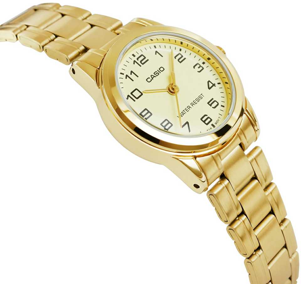 Laikrodis moterims CASIO LTP-V001G-9BUDF (zd589c) + dėžutė