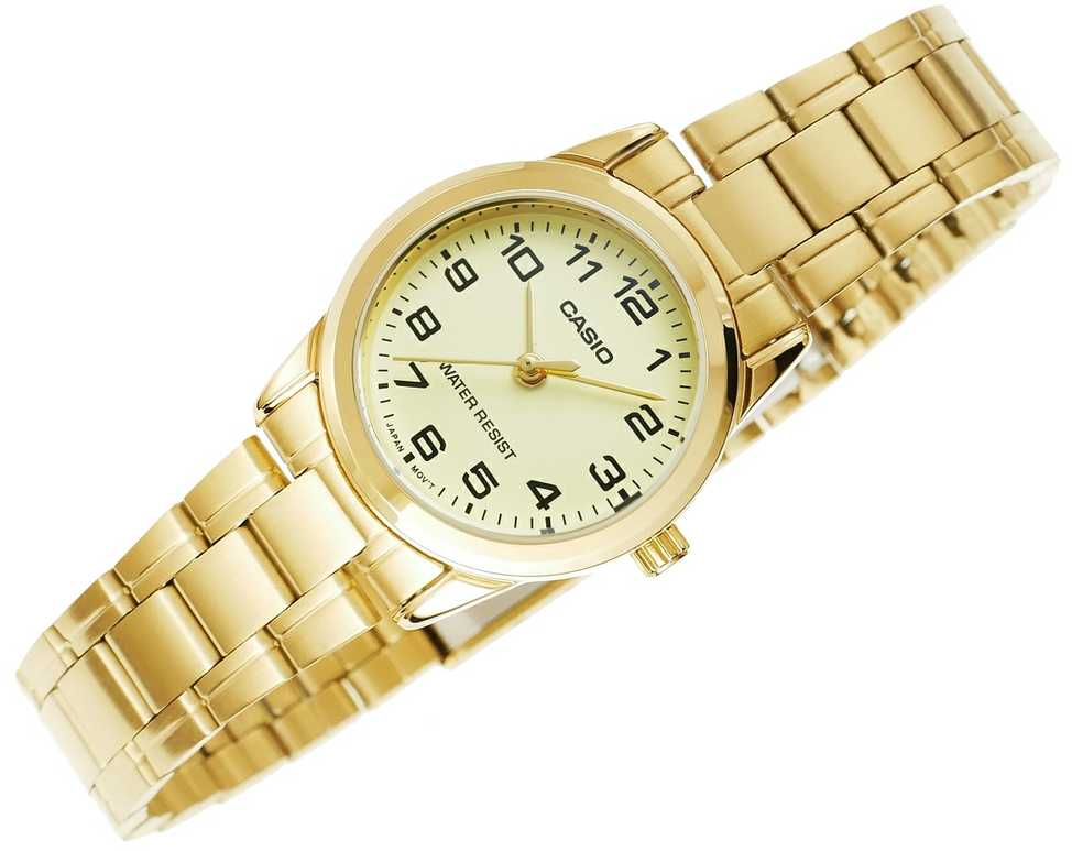 Laikrodis moterims CASIO LTP-V001G-9BUDF (zd589c) + dėžutė