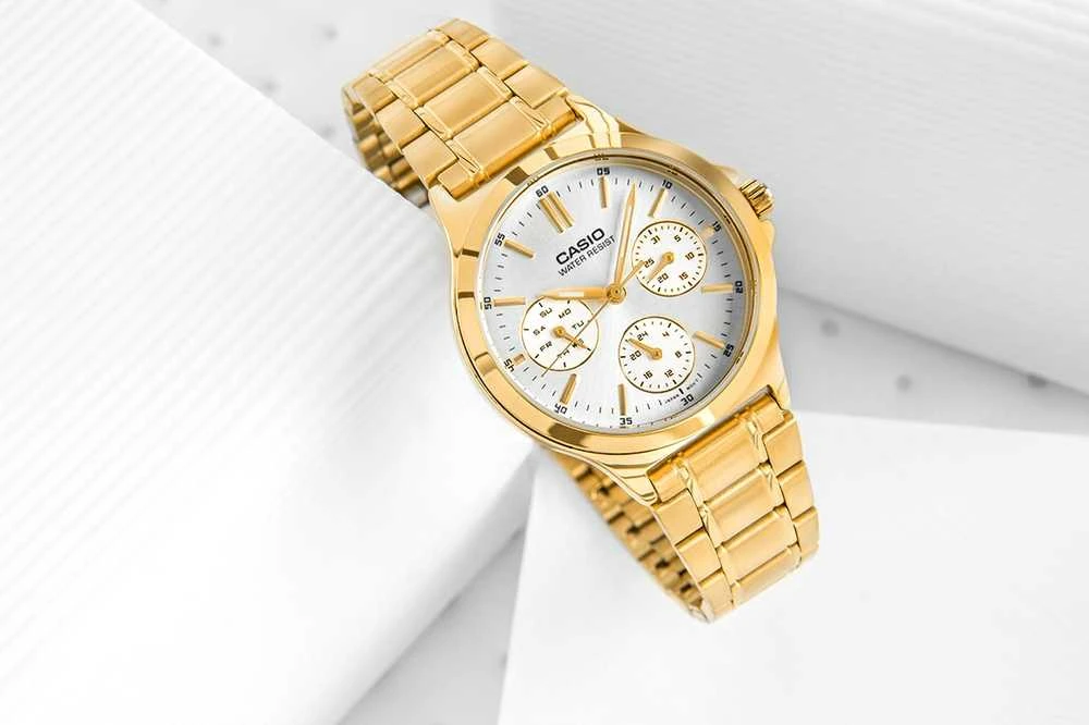 Laikrodis CASIO LTP-V300G 7A WOMEN S WATCH (zd566b) + BOX