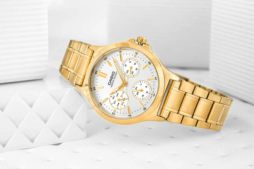 Laikrodis CASIO LTP-V300G 7A WOMEN S WATCH (zd566b) + BOX