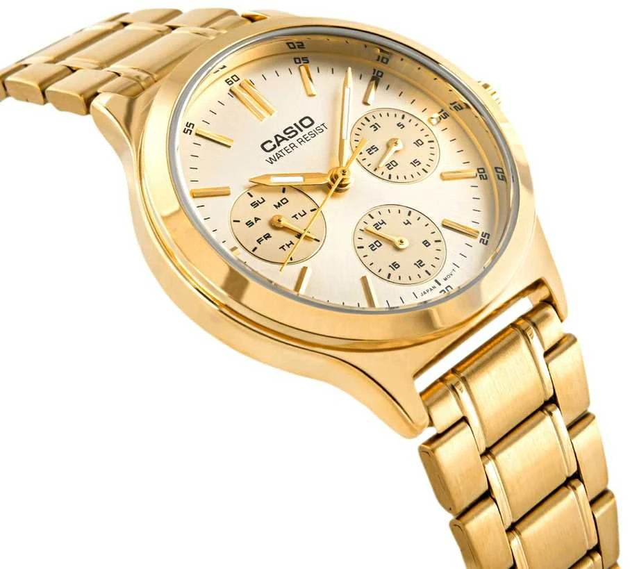 CASIO LTP-V300G-9A moteriškas laikrodis (zd566c) + dėžutė