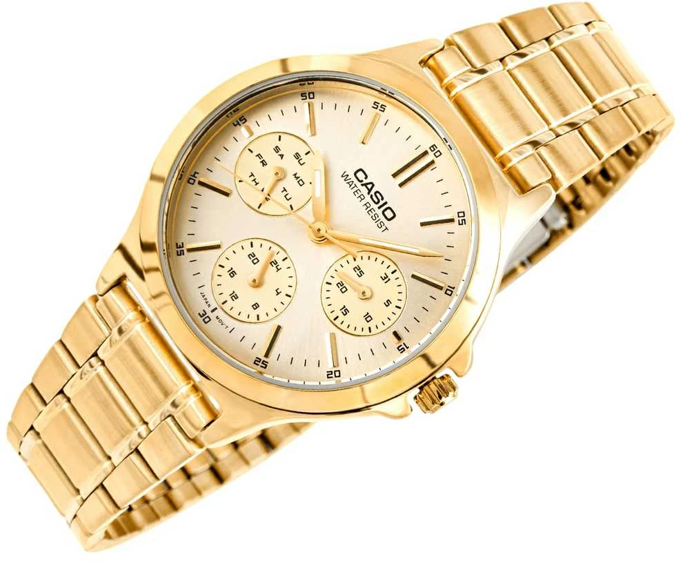 CASIO LTP-V300G-9A moteriškas laikrodis (zd566c) + dėžutė
