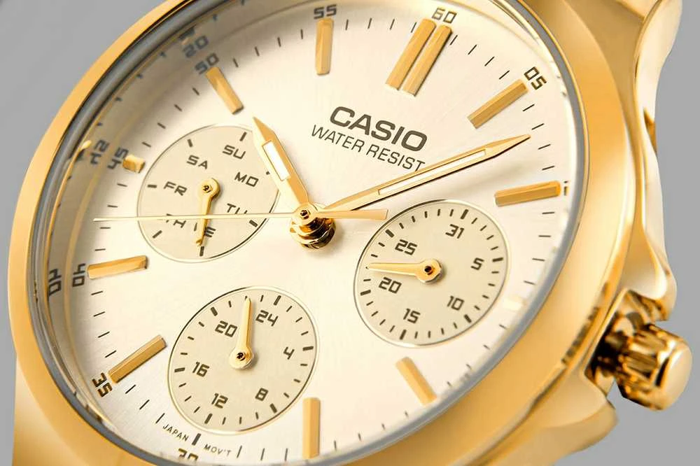 CASIO LTP-V300G-9A moteriškas laikrodis (zd566c) + dėžutė