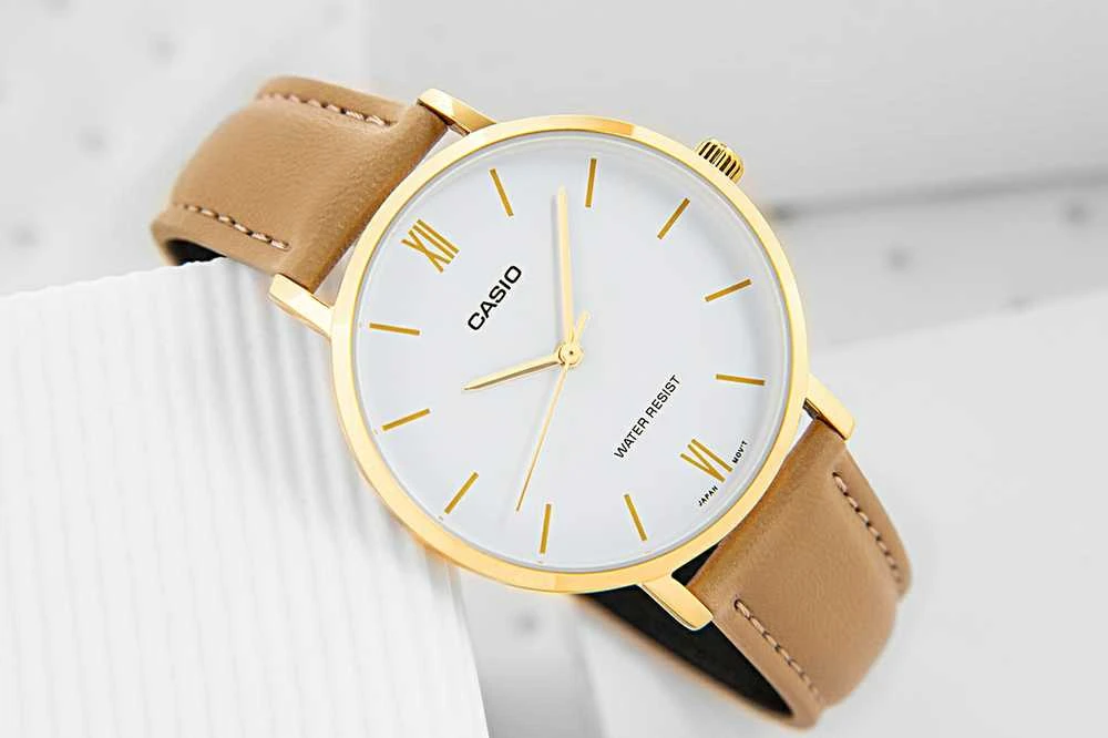 CASIO LTP-VT01GL-7B moteriškas laikrodis + dėžutė (zd634b)