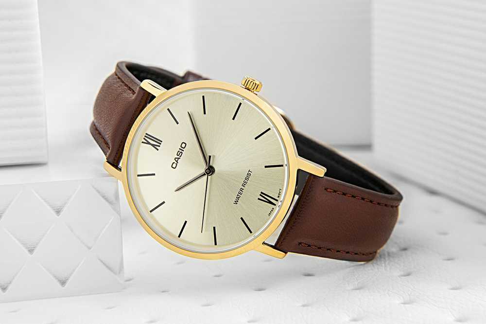 Casio LTP-VT01GL-9B moteriškas laikrodis + dėžutė